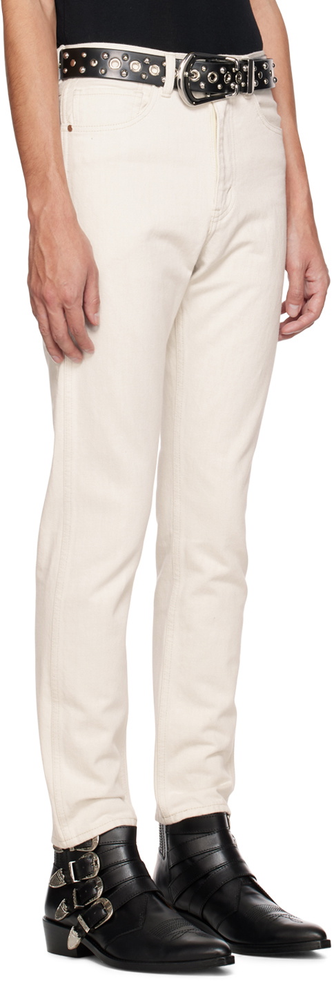 The Letters Off-White Tapered Jeans