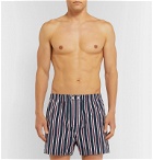 Derek Rose - Royal Striped Cotton Boxer Shorts - Blue