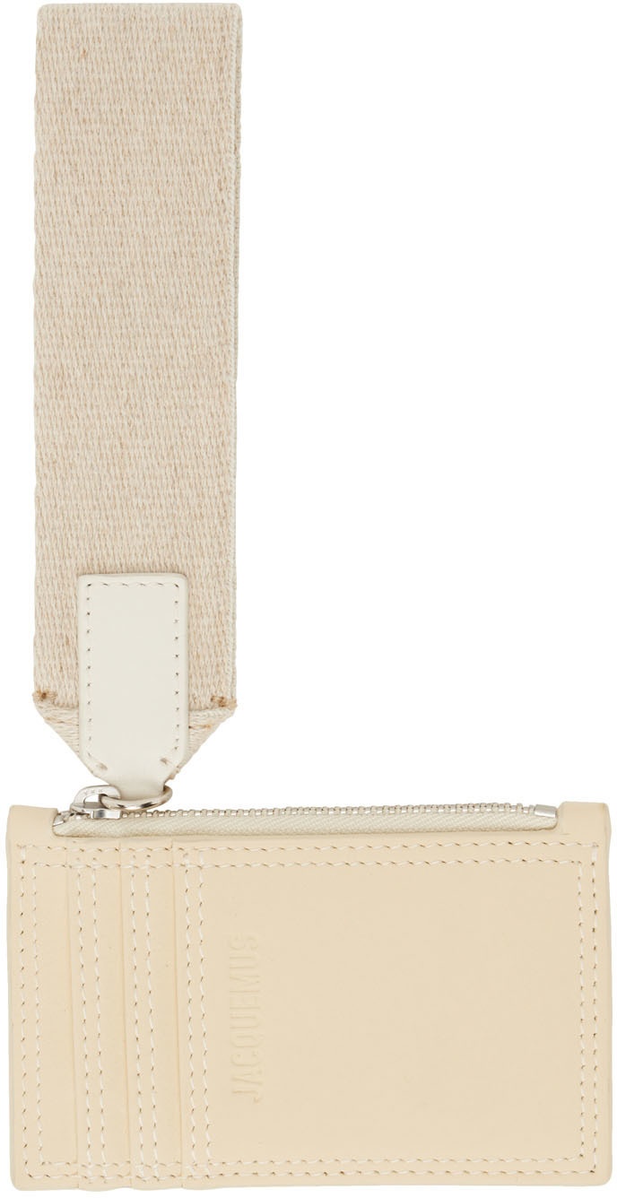 Jacquemus Le Porte Leather Wallet in White for Men