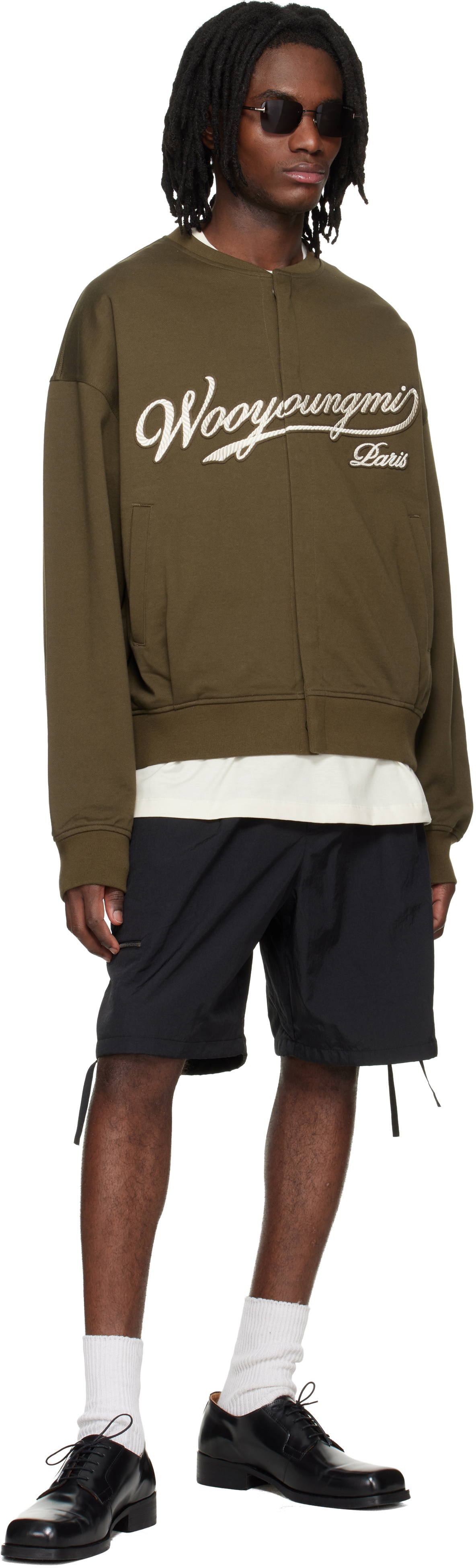 WOOYOUNGMI Khaki Cardigan Sweatshirt