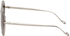 Loewe Silver & Black Pilot Sunglasses