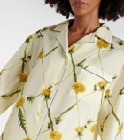 Burberry Floral silk poplin pajama shirt