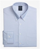 Brooks Brothers Men's Stretch Big & Tall Dress Shirt, Non-Iron Pinpoint Button-Down Collar | Light Blue