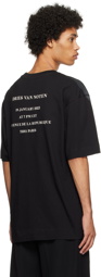 Dries Van Noten Black Screen Print T-Shirt