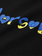 JW Anderson - Run Hany Logo-Print Cotton-Jersey T-Shirt - Black
