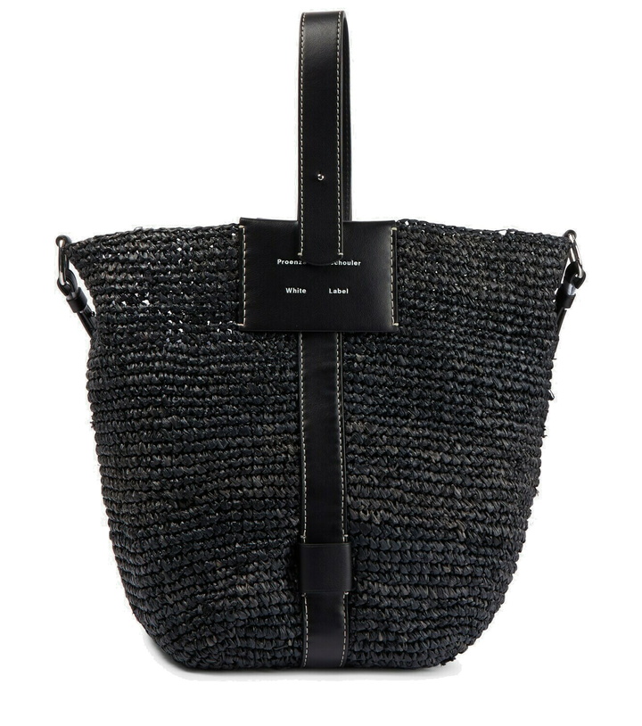 Photo: Proenza Schouler White Label Sullivan raffia bucket bag