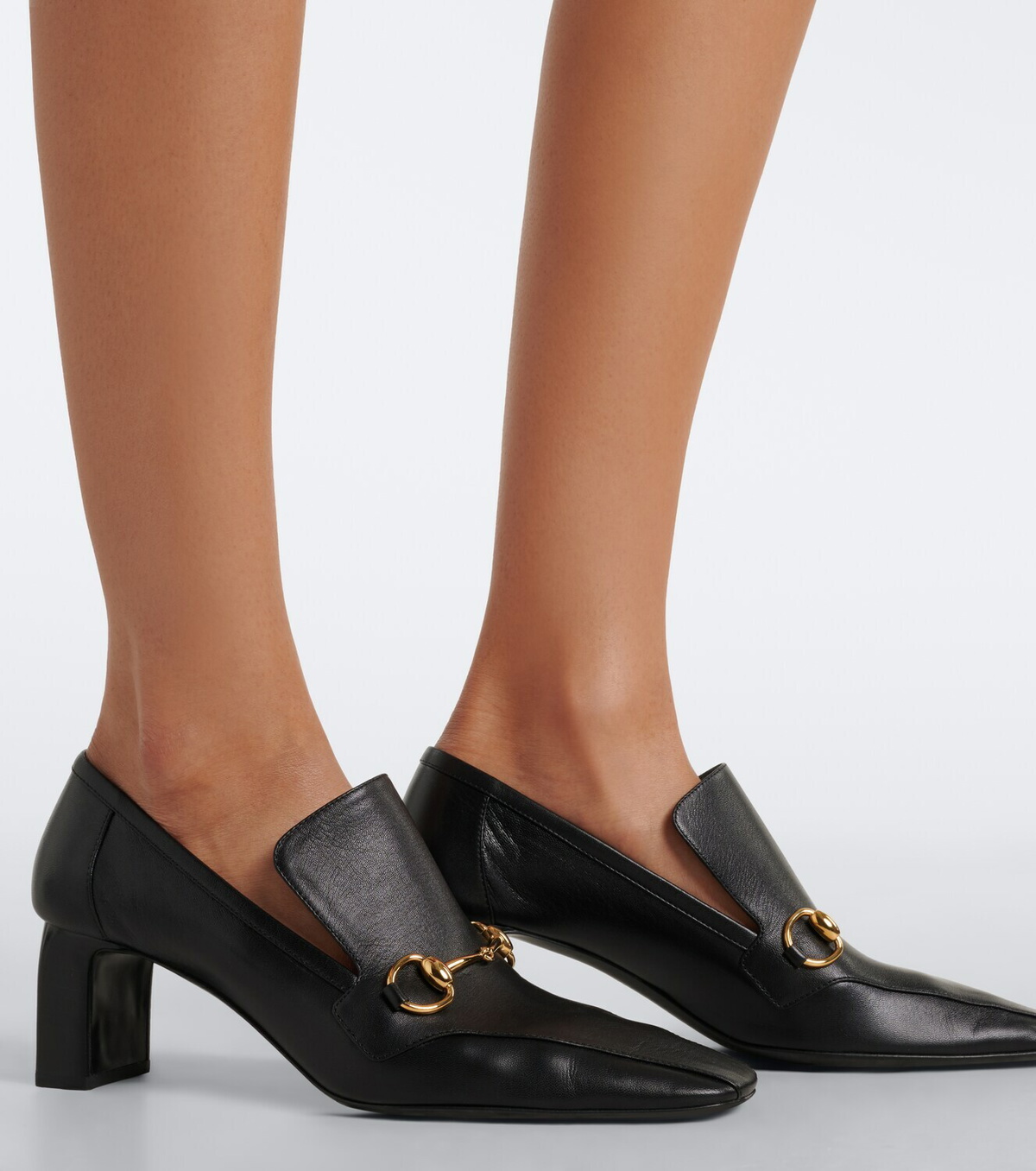 Gucci Galleria Horsebit leather loafer pumps