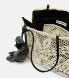 Magda Butrym Julia Small crochet leather-trimmed tote bag