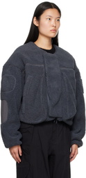 Entire Studios Gray Fluffy Jacket