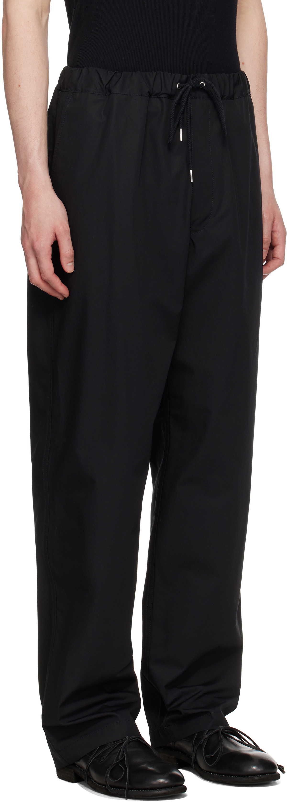 TAKAHIROMIYASHITA TheSoloist. Black Easy Trousers