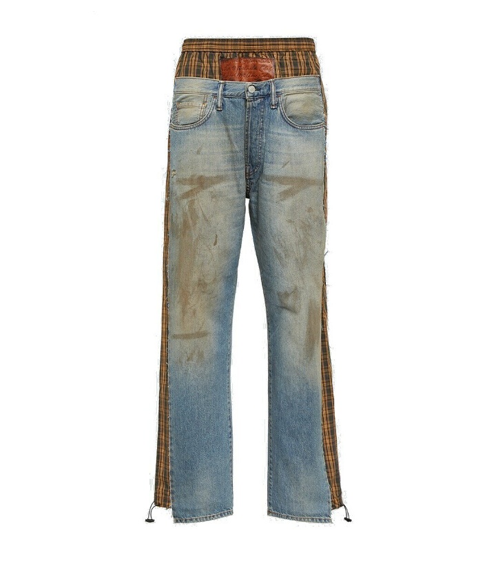 Photo: Acne Studios Deconstructed checked jeans