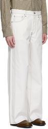 Karmuel Young White Cuboid Wide Jeans