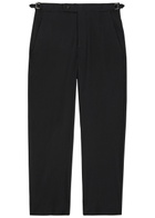 Bode Straight-leg Seersucker Trousers Navy