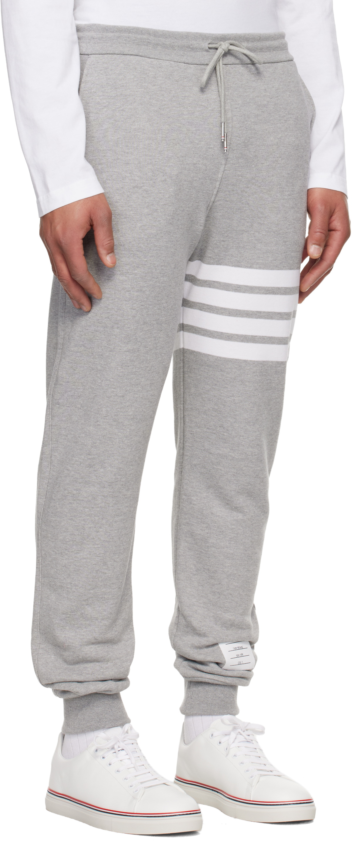 Thom Browne Gray Classic Loopback 4-Bar Sweatpants