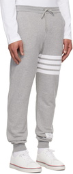 Thom Browne Gray Classic Loopback 4-Bar Sweatpants