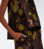 La DoubleJ Devon floral jacquard top