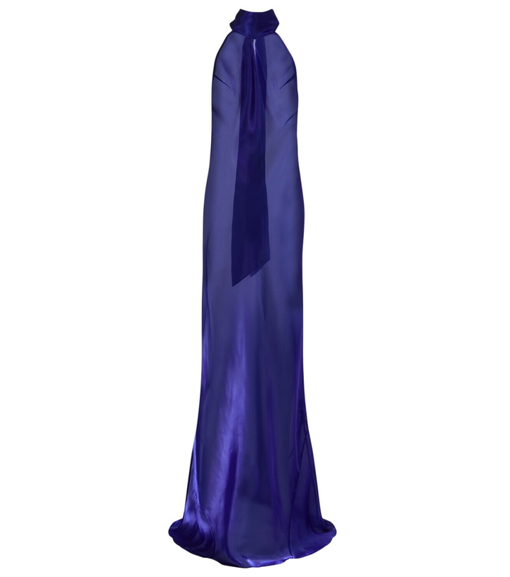 Photo: Galvan Sienna semi-sheer organza gown