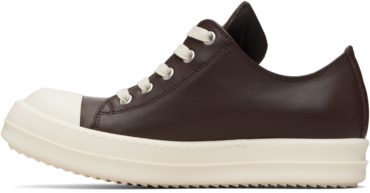 Rick Owens Brown Temple Extreme Low Sneakers