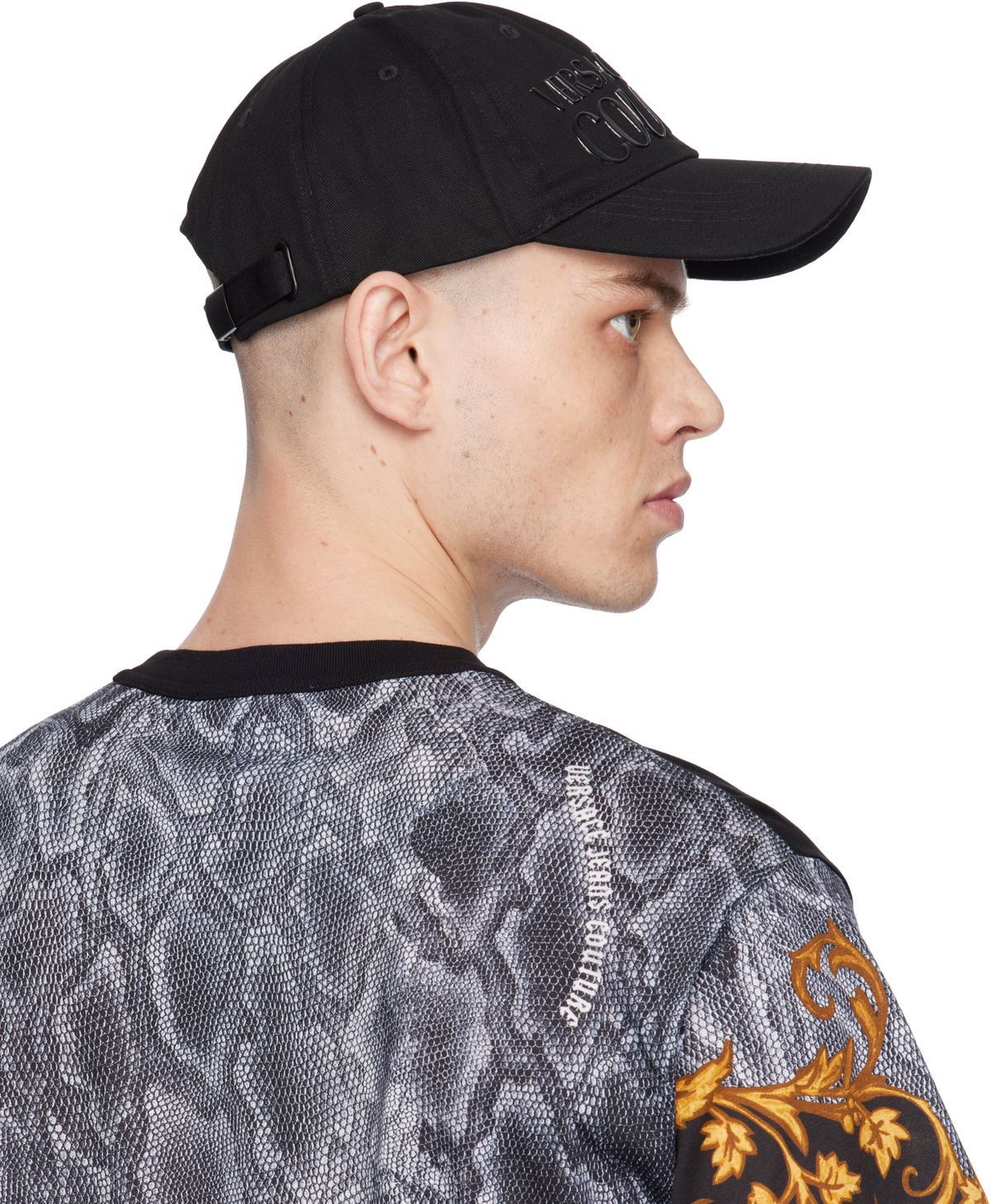 Versace Jeans Couture Black Logo Baseball Cap