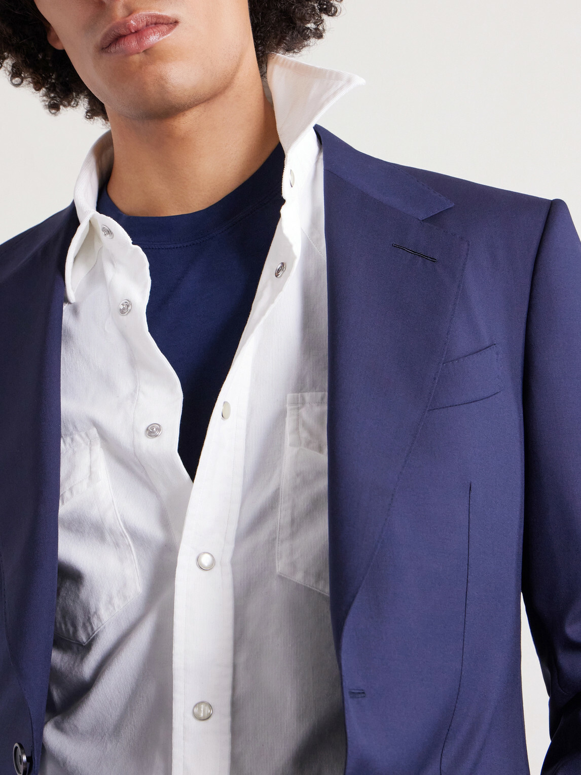TOM FORD - Cotton-Corduroy Shirt - White