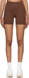Girlfriend Collective Brown Run Shorts