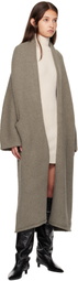 Lauren Manoogian Gray Long Shawl Cardigan