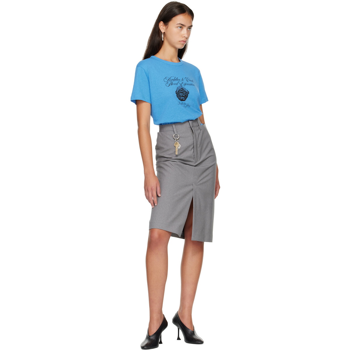 Acne Studios Blue Graphic Jersey T-shirt