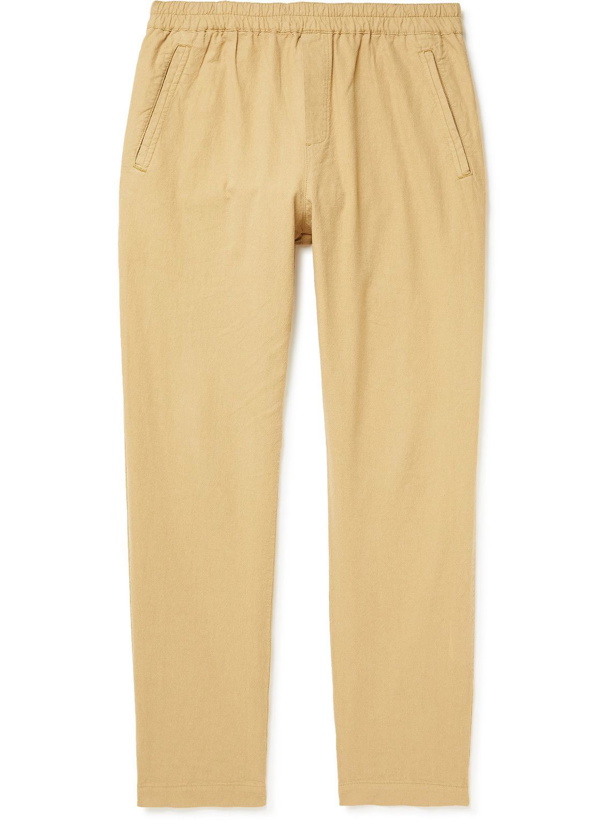 Photo: Folk - Linen and Cotton-Blend Trousers - Brown