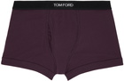 TOM FORD Purple Jacquard Boxers