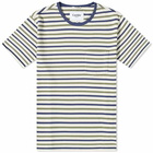 Corridor Men's Organic Stripe T-Shirt in Natural