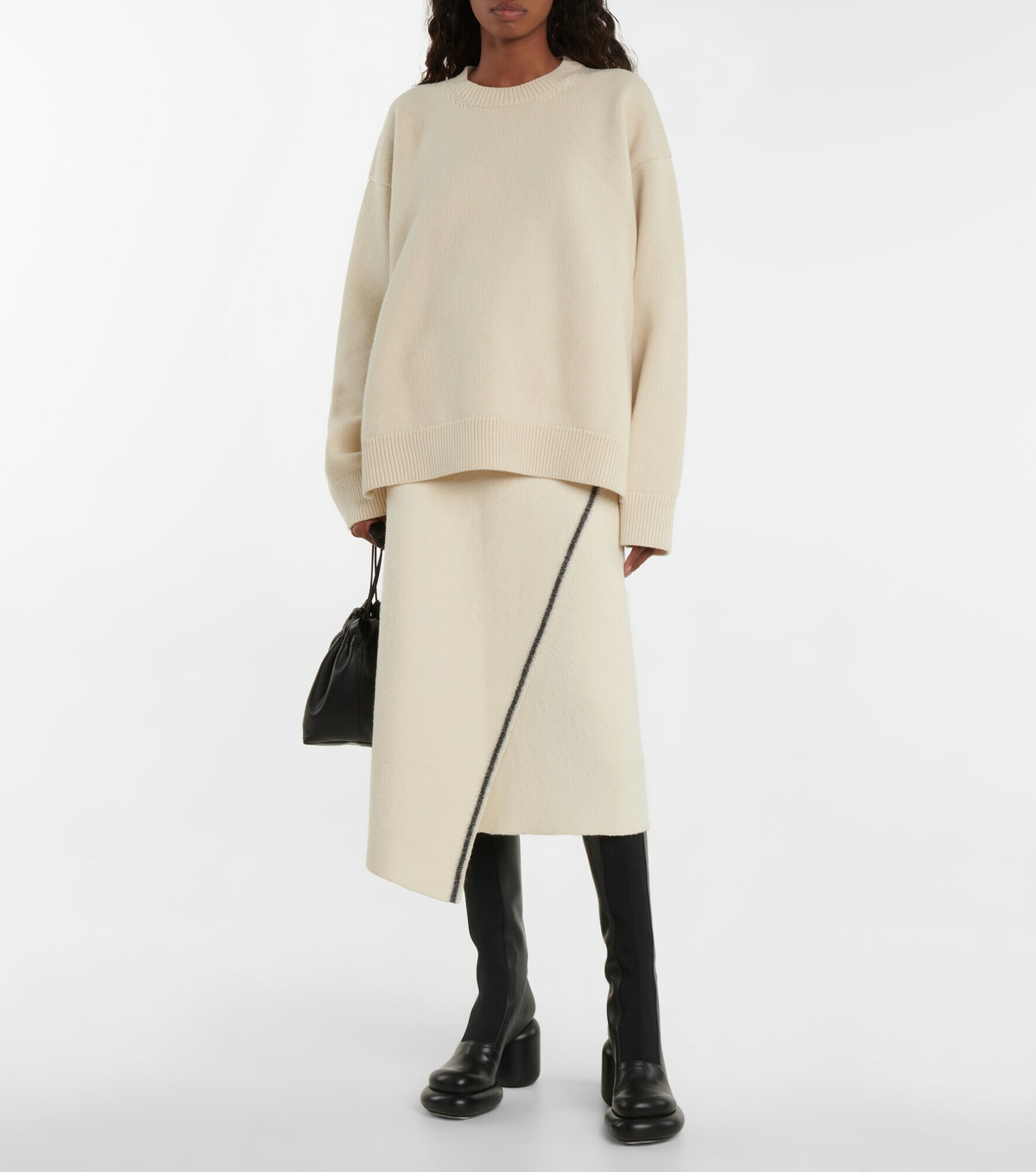 Jil Sander - Platform leather knee-high boots
