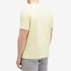 Maison Kitsuné Men's Handwriting Comfort T-Shirt in Chalk Yellow