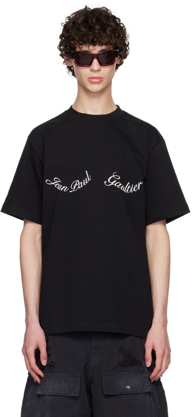 Photo: Jean Paul Gaultier Black 'The Large Jean Paul Gaultier' T-Shirt