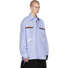 Marni Dance Bunny Blue Contrast Detailing Shirt