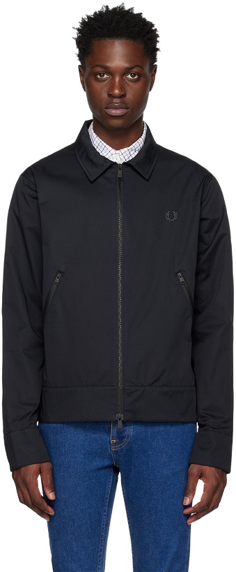 Photo: Fred Perry Black Embroidered Jacket