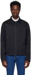 Fred Perry Black Embroidered Jacket