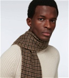 Tom Ford Houndstooth wool and cashmere scarf