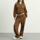 SKIMS Women's Cotton Fleece Classic Straight Leg Pant in Bison