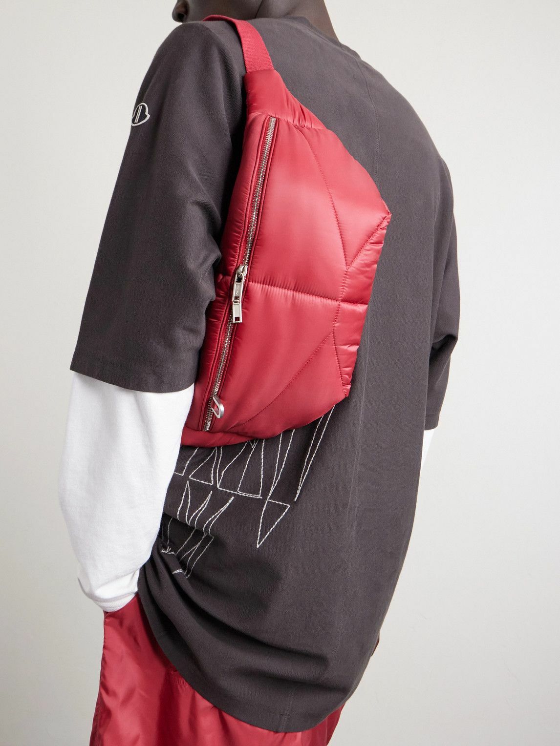 Rick Owens - Moncler Quilted Padded Shell Belt Bag