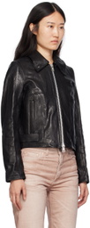 Our Legacy Black Throttle Leather Jacket