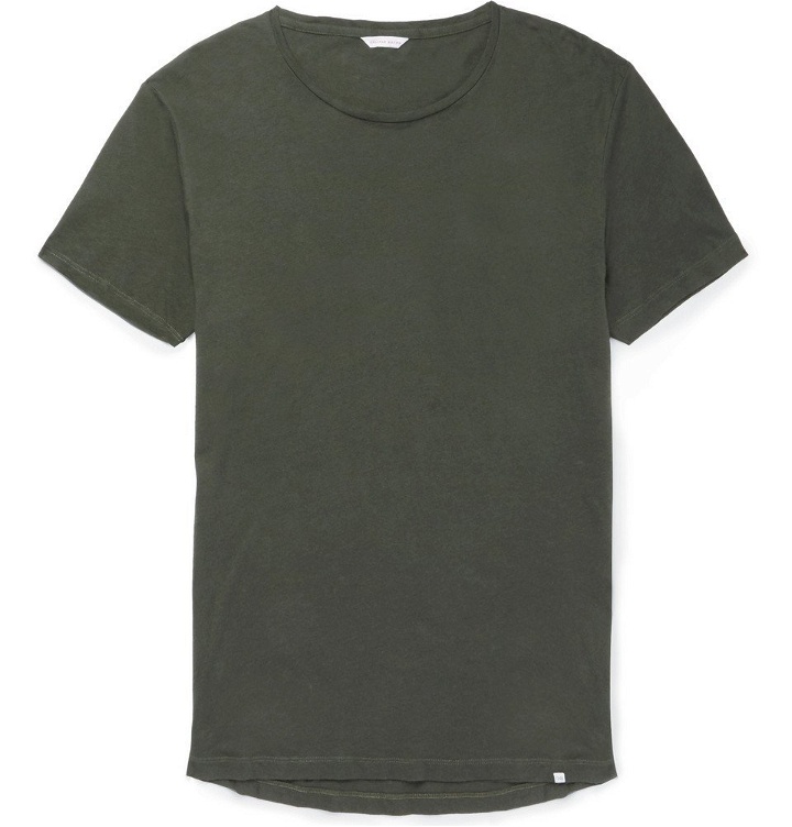 Photo: Orlebar Brown - OB-T Slim-Fit Cotton-Jersey T-Shirt - Men - Forest green