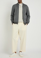 Brunello Cucinelli Zip-through Cotton-blend Sweatshirt Grey