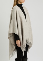 Eileen Fisher Bouclé Alpaca-blend Shawl - Pearl - One Size