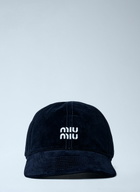 Miu Miu Logo Motif Baseball Cap