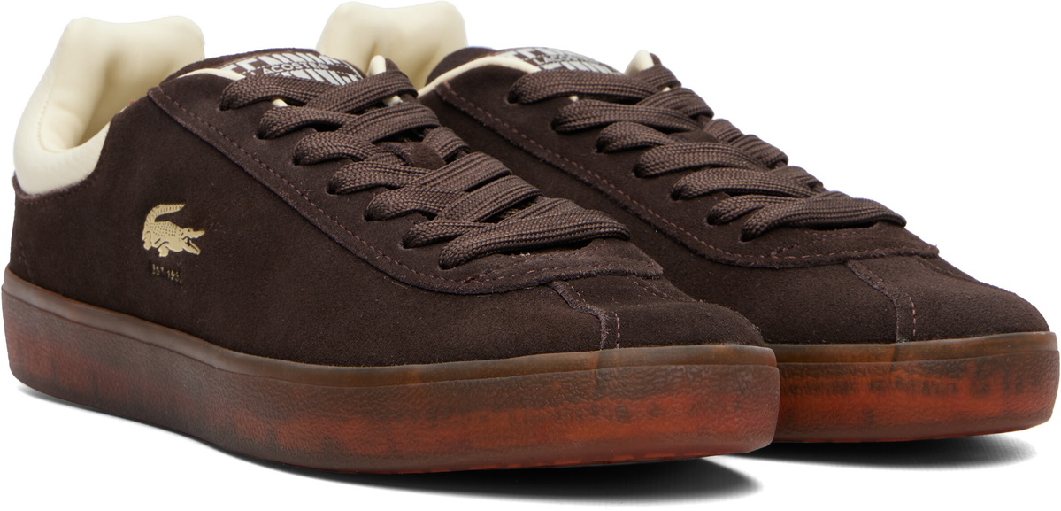 Lacoste Brown Baseshot Sneakers