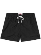 Solid & Striped - The Classic Straight-Leg Mid-Length Swim Shorts - Black