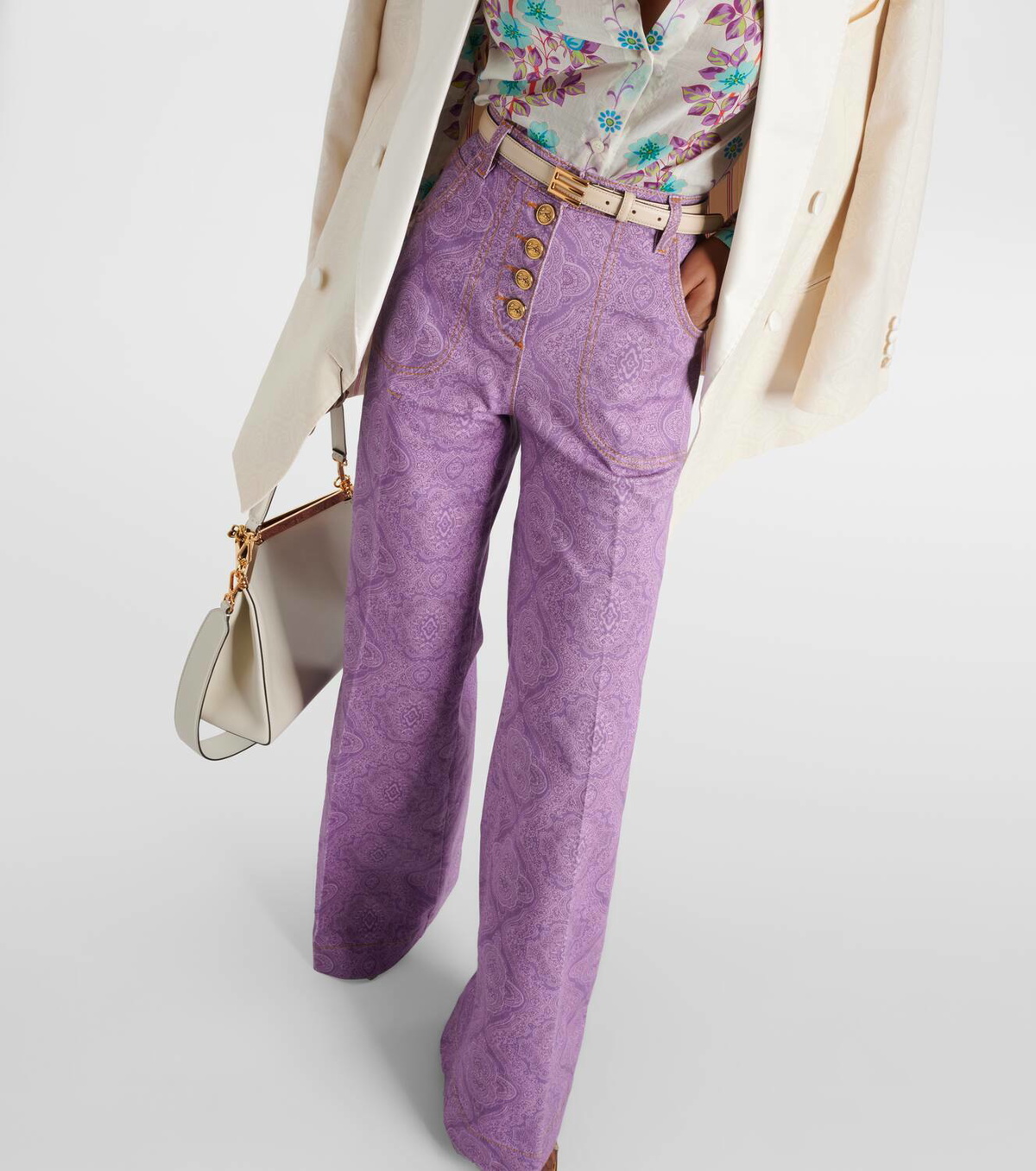 Etro Bandana-print skinny jeans main image 0