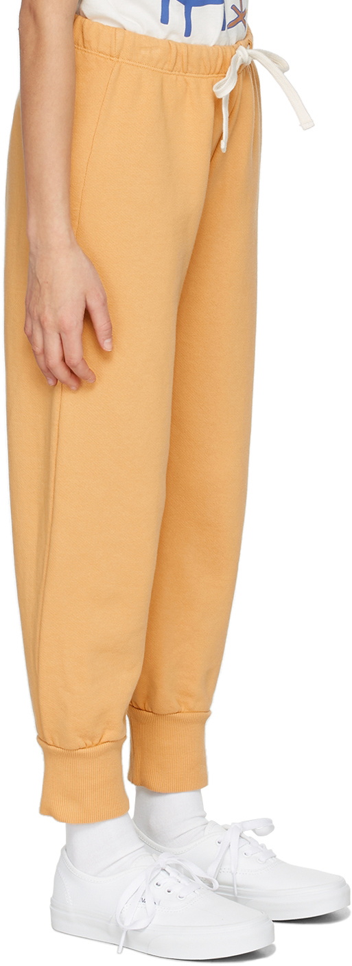 TINYCOTTONS Kids Orange Logo Lounge Pants