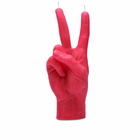 Candlehand Peace Candle in Pink