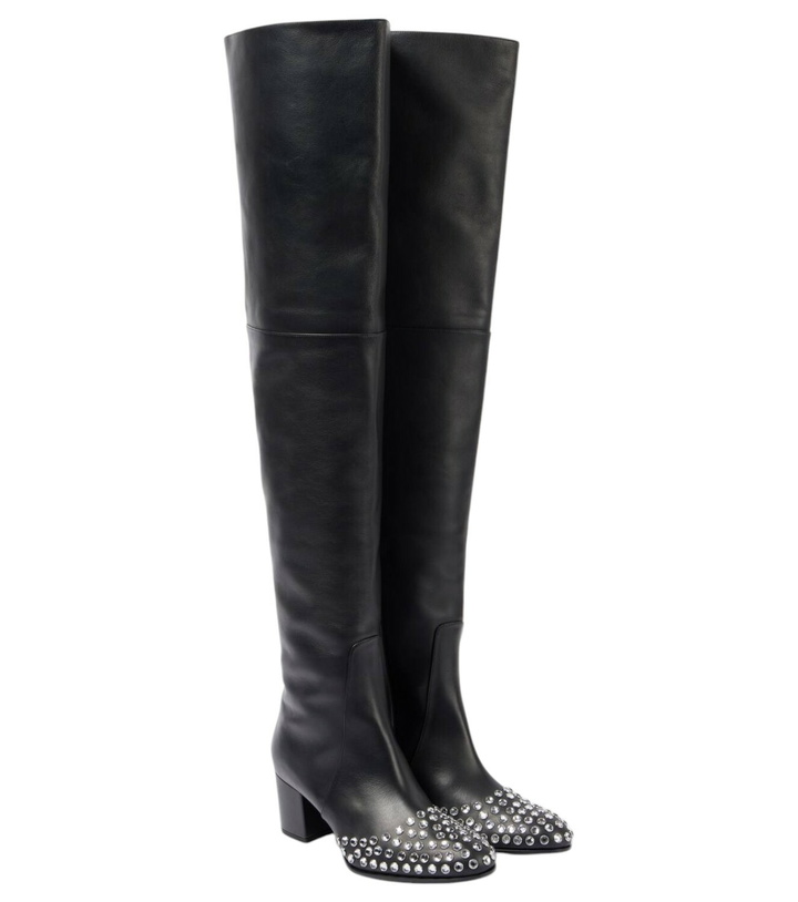 Photo: Alaïa 60 studded leather over-the-knee boots